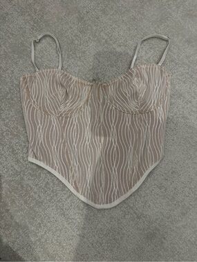 White Fox Boutique Take A Chance Bustier White